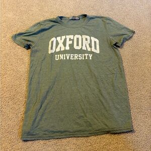 Vintage Oxford University Green Short Sleeve Tee